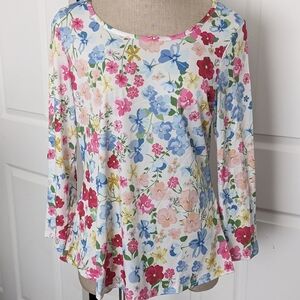 Lily By Firminana Floral Print Top